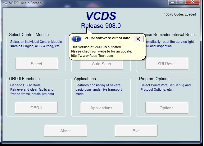 VCDS: Opciones