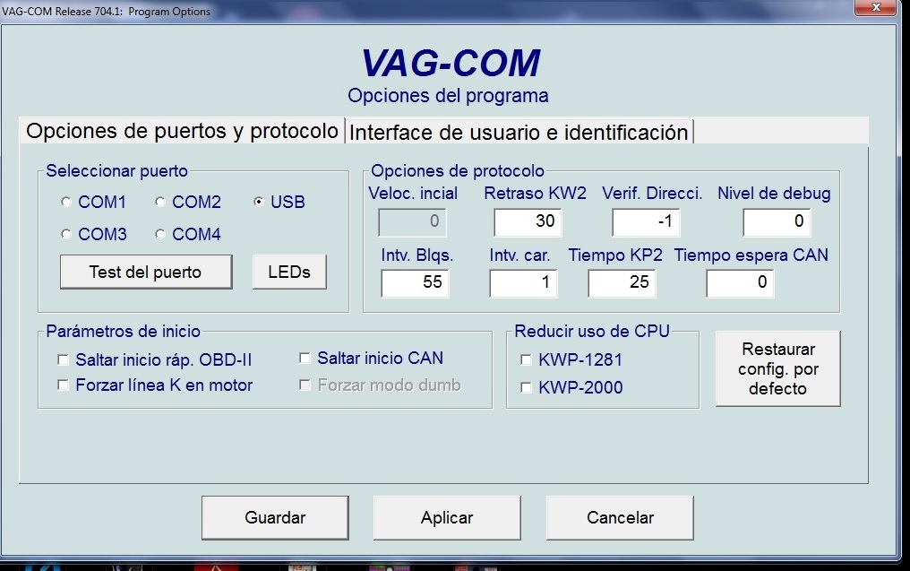 Mundodiagnosis - Programa VAG COM 704.1 en Español para