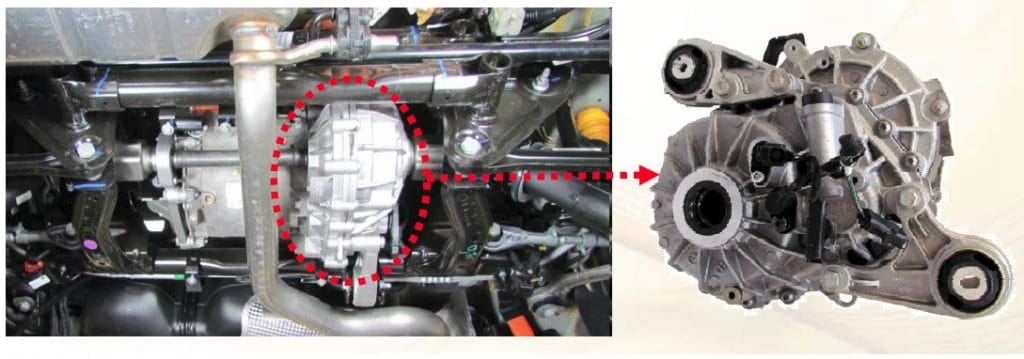Reductor usado en vehículos híbridos.