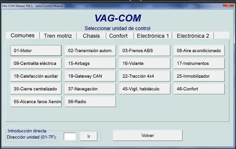 Aplicaciones de dispositivos de diagnosis en vehículos