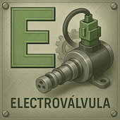 Electroválvula automotriz ilustrada, usada en sistemas eléctricos de control y gestión del motor del automóvil.