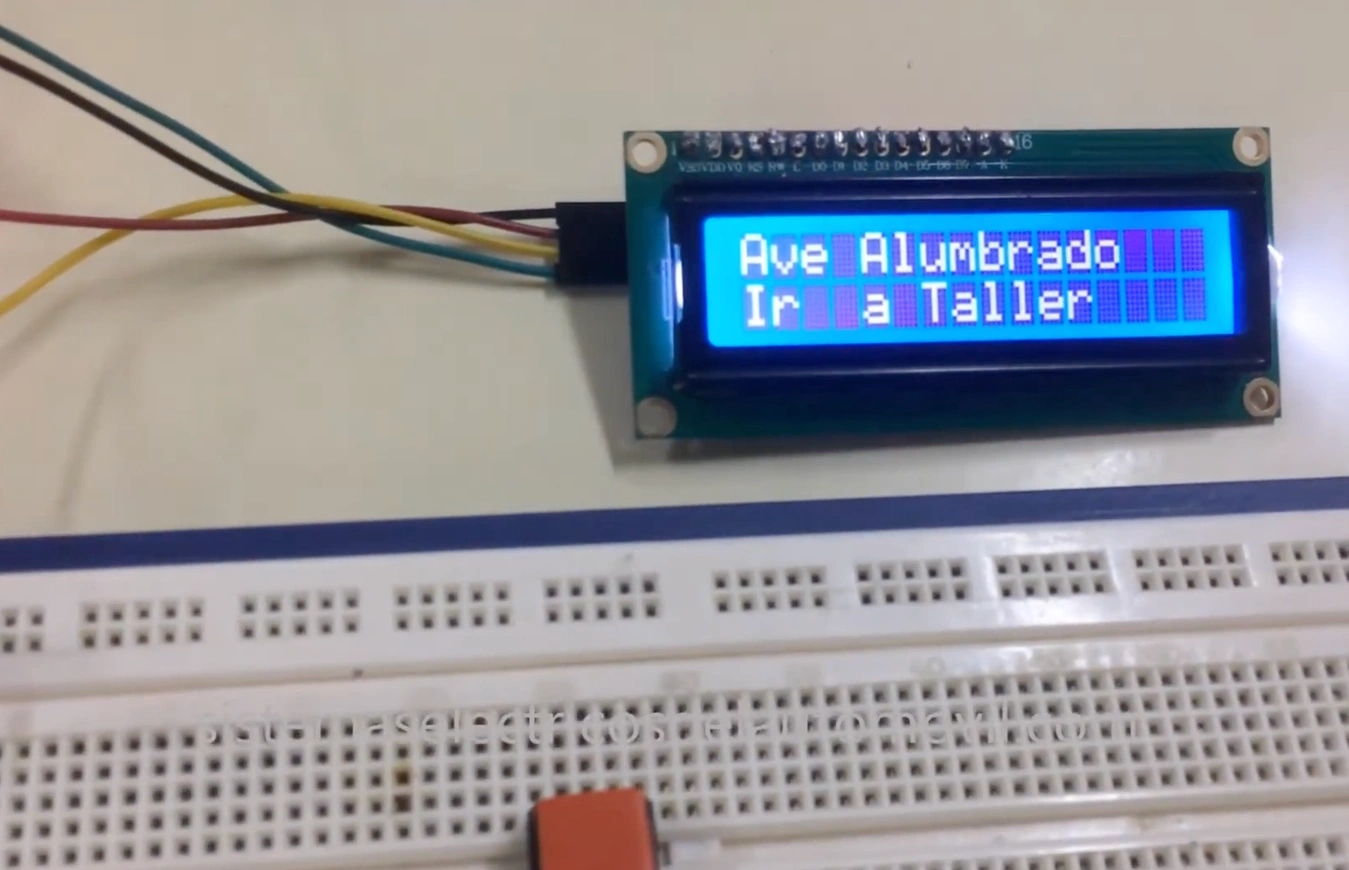 Sistema de detección de bombilla fundida con Arduino y pantalla LCD