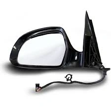 Espejo retrovisor eléctrico automotriz con cableado y conector multipin para ajuste desde el habitáculo