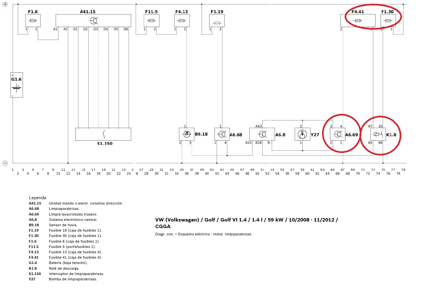 Sistema de limpiaparabrisas en automóviles